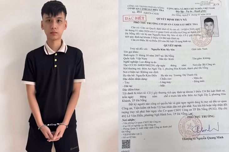 Đà Nẵng tóm gọn đối tượng truy nã đặc biệt nguy hiểm sau gần 3 năm lẩn trốn. Ảnh: CACC