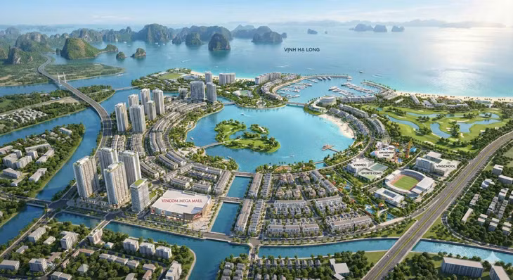 Phối cảnh tổng thể đại đô thị Vinhomes Global Gate Hạ Long.