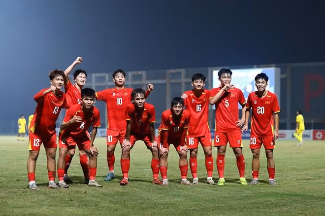 U17 Việt Nam nằm ở bảng A giải U17 Đông Nam Á 2026. Ảnh: VFF