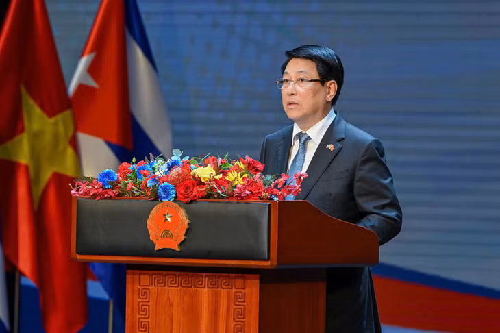 Chủ tịch nước Lương Cường phát biểu tại buổi lễ