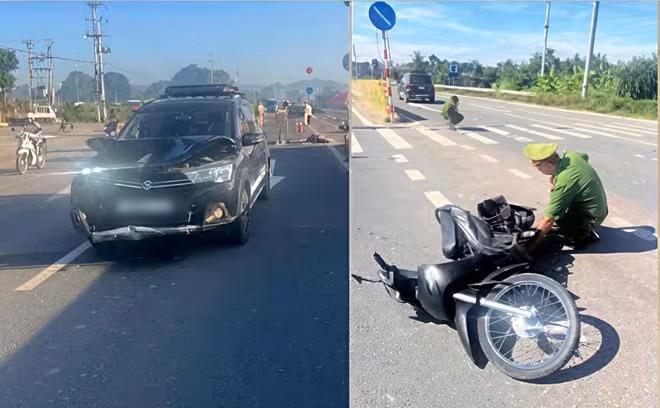 Hiện trường vụ tai nạn. Ảnh: Ban An toàn giao thông Hải Phòng