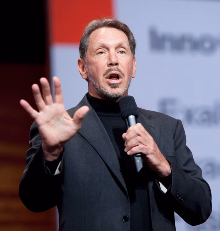 Tỉ phú Larry Ellison. Ảnh Wikipedia