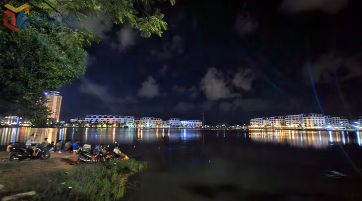 Không gian Halo Bay show - nơi sẽ tổ chức biểu diễn nhạc nước và các gian hàng ẩm thực sôi động, hút khách.