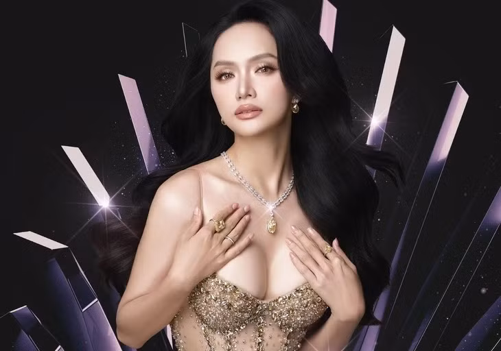 Poster công bố Hương Giang đại diện Việt Nam thi Hoa hậu Hoàn vũ 2025 - Ảnh: BTC