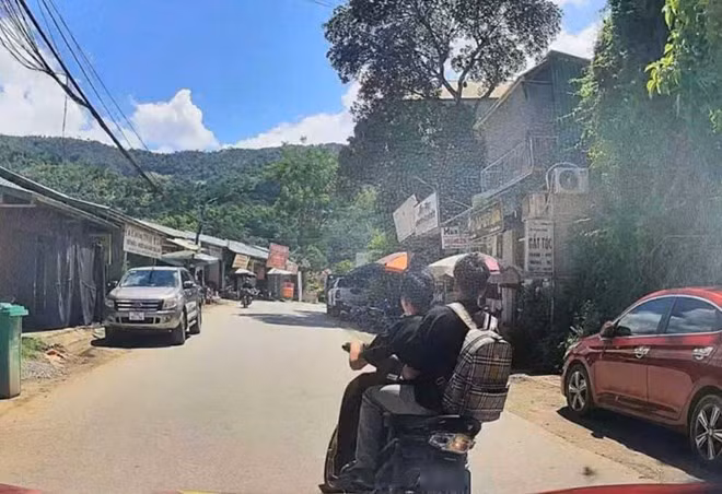 Một trường hợp là học sinh vi phạm khi tham gia giao thông. Ảnh: Phòng CSGT Cao Bằng