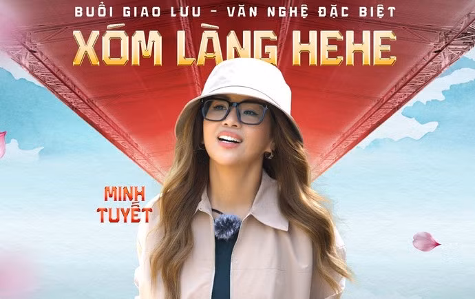 Minh Tuyết trong thông báo tham gia giao lưu trong concert Anh trai vượt ngàn chông gai - Ảnh: BTC