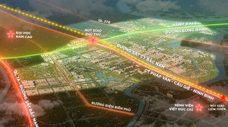 Phối cảnh dự án đại đô thị Sun Mega City Hà Nam