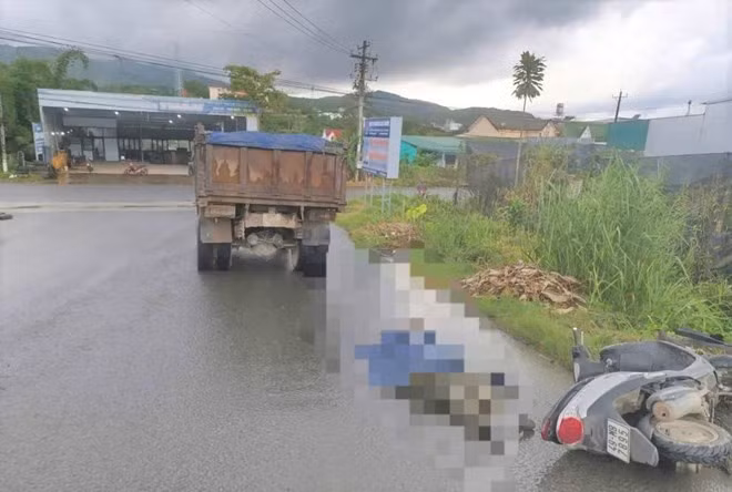 Hiện trường vụ tai nạn. Ảnh: Lam Hồng