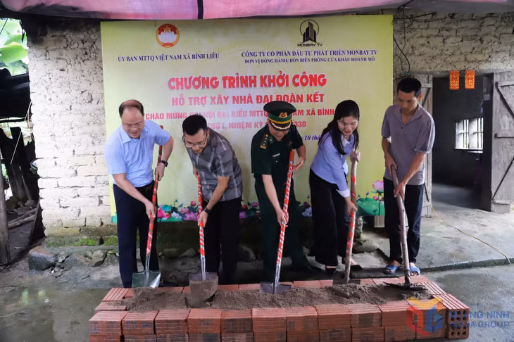 Xã Bình Liêu khởi công xây dựng nhà ở cho gia đình anh