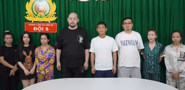 Các đối tượng bị công an khởi tố, bắt tạm giam - Ảnh: Công an cung cấp