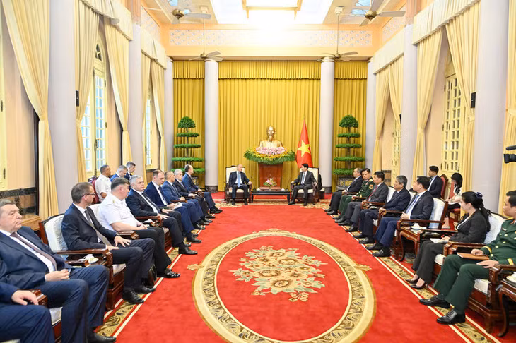 Toàn cảnh buổi tiếp. (Ảnh: Thủy Nguyên)
