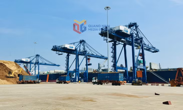 Hoạt động xuất nhập khẩu tại cảng Cái Lân (TP Hạ Long). Ảnh: Mạnh Trường