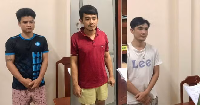 Các đối tượng trộm xe máy tại Vĩnh Long bị công an tạm giam để điều tra, thu hồi tài sản bị chiếm đoạt. Ảnh: Công an cung cấp