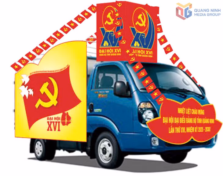 Thiết kế một trong những chiếc xe của đoàn xe diễu hành.