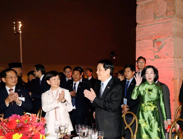 Chủ tịch nước và Phu nhân chủ trì chiêu đãi kỷ niệm 80 năm Quốc khánh Việt Nam tại Hoa Kỳ. (Ảnh: XUÂN KỲ)