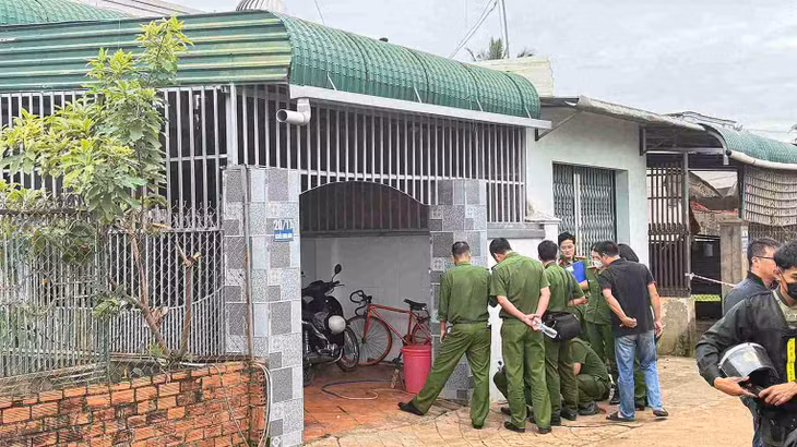Hiện trường vụ án. Ảnh: Bảo Trung