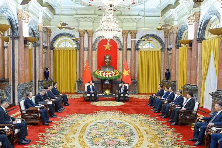 Toàn cảnh buổi tiếp. (Ảnh: Thủy Nguyên)