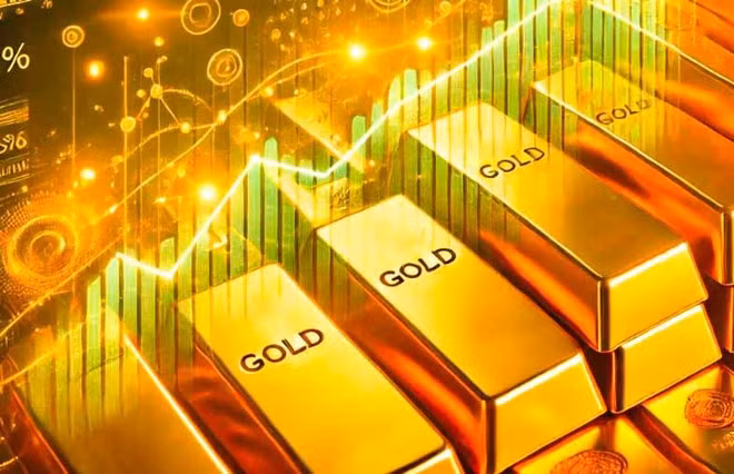 Giá vàng thế giới đêm qua tăng mạnh, lên sát ngưỡng 3.600 USD/ounce. Ảnh: Phan Anh