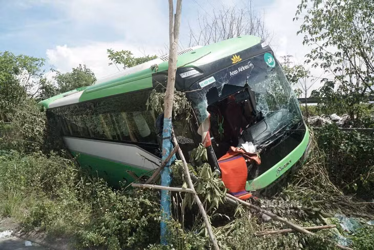 Hiện trường vụ tai nạn. Ảnh: Hà Vi