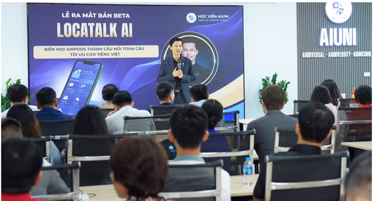 Lễ ra mắt bản BETA LocaTalk AI - Ảnh: DNCC