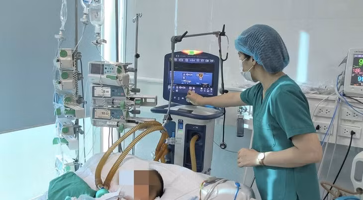 Bệnh nhân điều trị tại Bệnh viện Bệnh nhiệt đới Trung ương - Ảnh: VGP