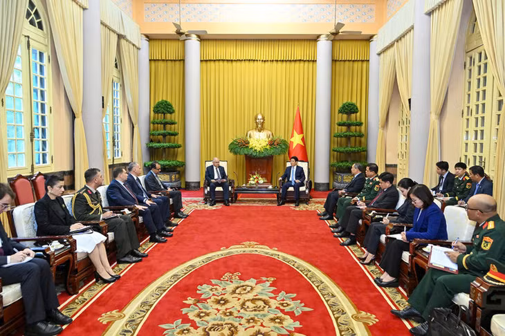 Toàn cảnh buổi tiếp. (Ảnh: Thủy Nguyên)