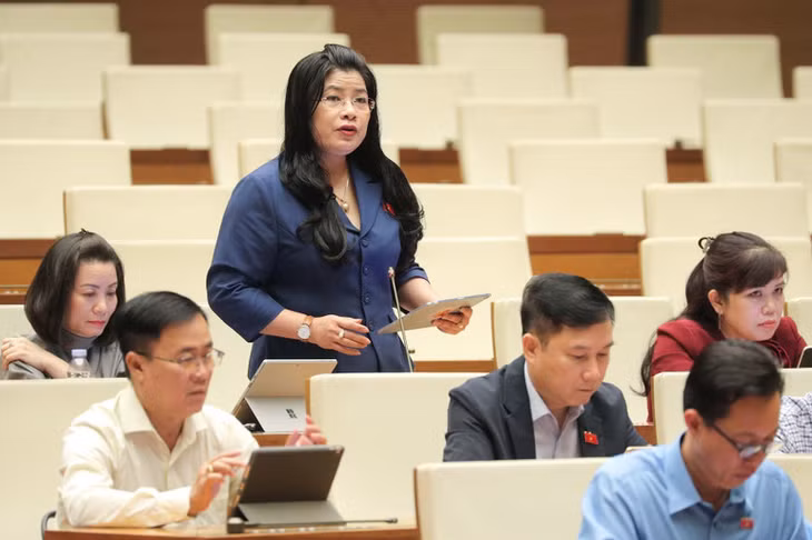 Đại biểu Quốc hội Đàng Thị Mỹ Hương. (Ảnh: DUY LINH)