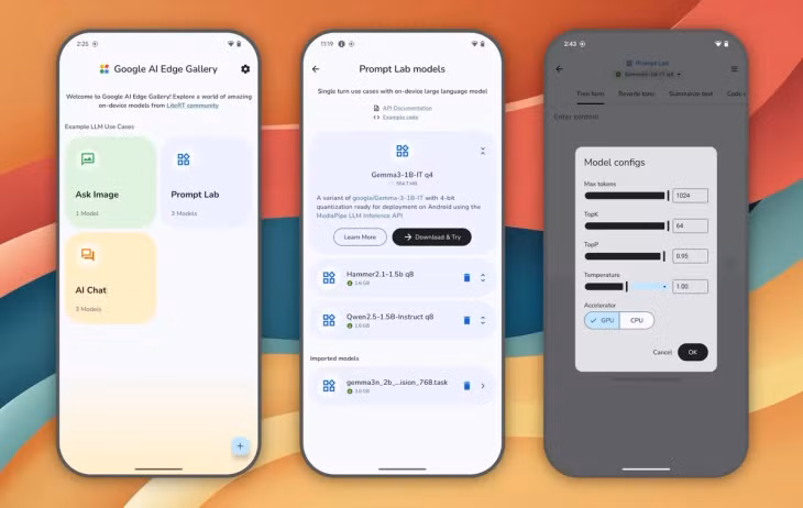 Google âm thầm phát hành ứng dụng cho phép chạy mô hình AI trực tiếp trên điện thoại, không cần Internet - Ảnh 1.
