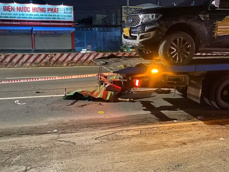 Hiện trường vụ tai nạn.