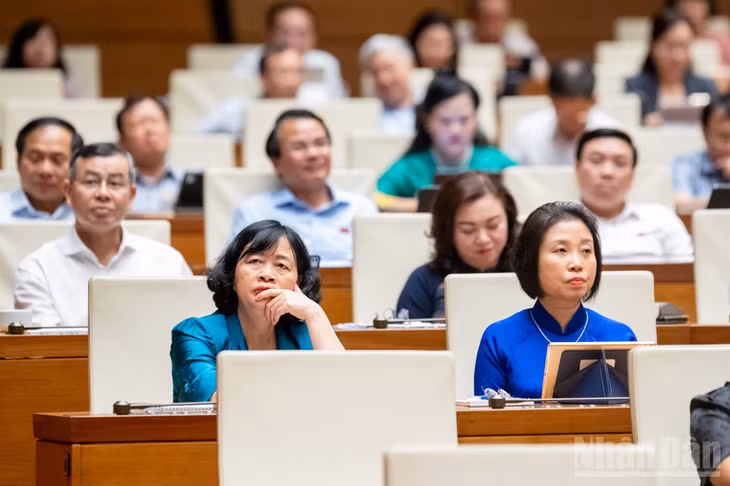 Các đại biểu dự phiên họp. (Ảnh: DUY LINH)
