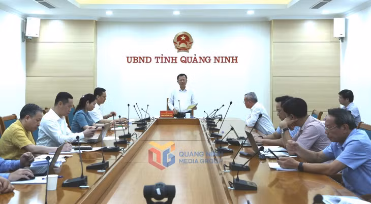 Đồng chí Cao Tường Huy, Phó Chủ tịch UBND tỉnh, chủ trì cuộc họp.