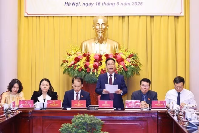 Phó Chủ nhiệm văn phòng Chủ tịch nước Phạm Thanh Hà phát biểu. (Ảnh: Minh Đức/TTXVN)