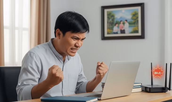 Người dùng bực tức vì WiFi quá chậm