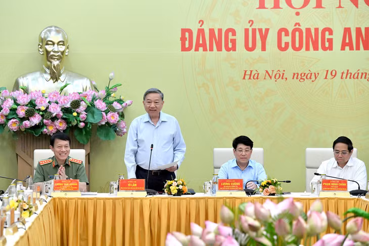 Tổng Bí thư Tô Lâm phát biểu kết luận Hội nghị. (Ảnh: Đăng Khoa)