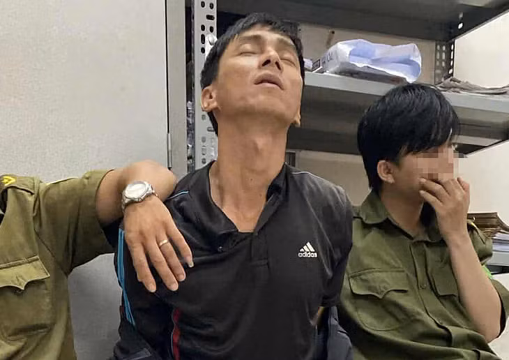 Đối tượng Lý Quan Tường tại cơ quan công an. Ảnh: C.L