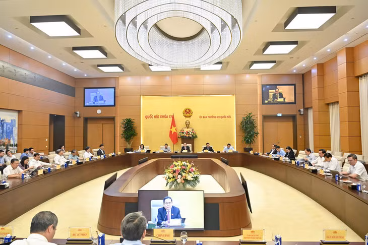 Quang cảnh phiên họp tại Nhà Quốc hội. (Ảnh: DUY LINH)