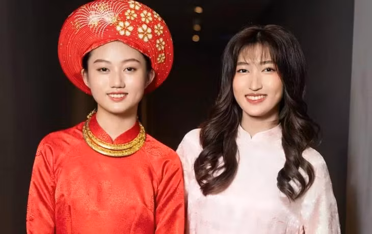 Hai chị em Mai Mỹ Ngân - Mai Cát Vi vào vai cô dâu ma.