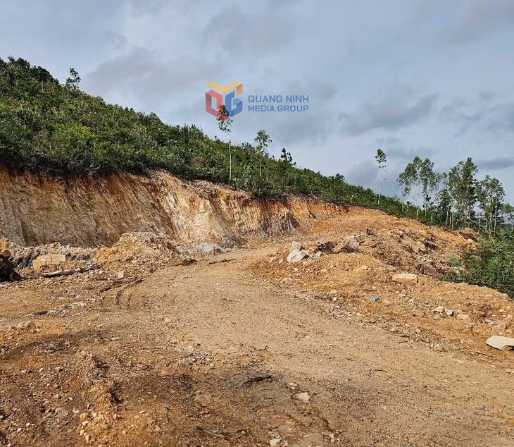 Mặt bằng khai thác mỏ Trưng Vương (TP Uông Bí).