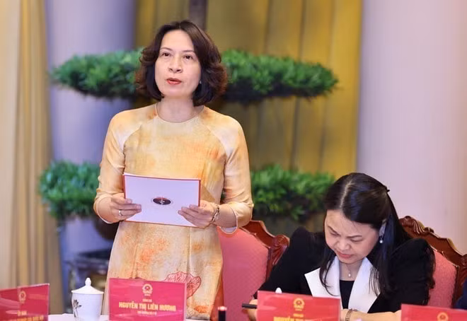 Thứ trưởng Bộ Y tế Nguyễn Thị Liên Hương phát biểu. (Ảnh: Minh Đức/TTXVN)
