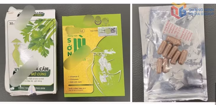 Loại TPCN hỗ trợ giảm cân mà nữ sinh đã sử dụng.