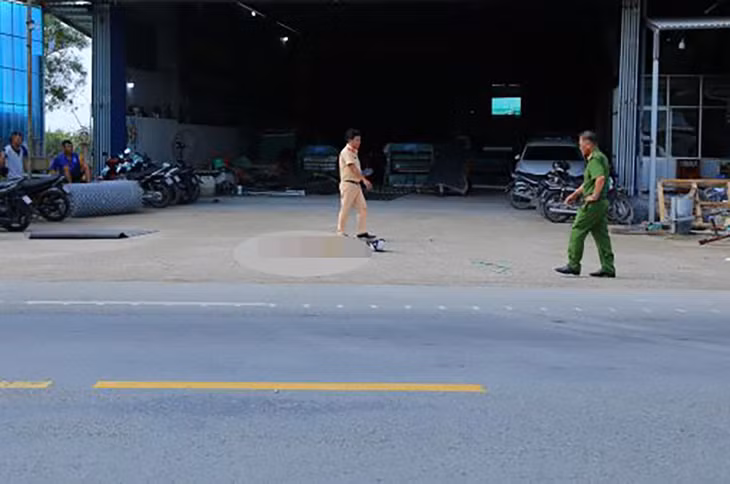Hiện trường vụ tai nạn. Ảnh: Công an Sóc Trăng