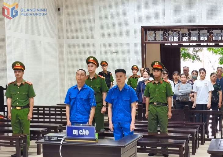 Các bị cáo tại tòa.