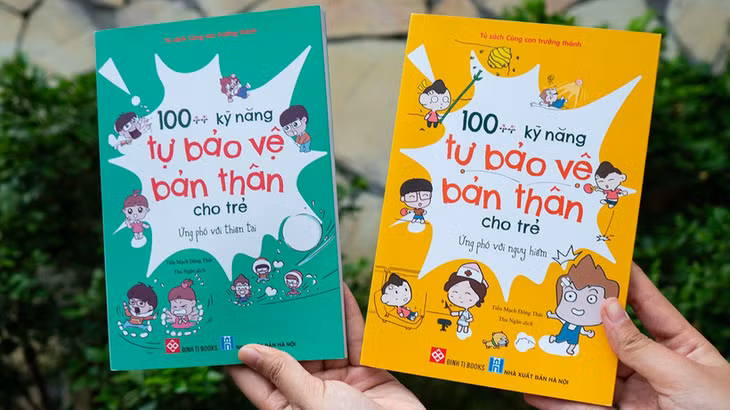 Bộ sách “100++ kỹ năng tự bảo vệ bản thân cho trẻ”. (Ảnh: Đinh Tị Books)