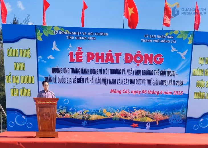Lãnh đạo Sở Nông nghiệp &amp; Môi trường Quảng Ninh phát động hưởng ứng Tháng hành động vì môi trường và Ngày Môi trường Thế giới.