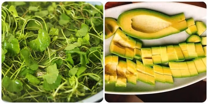Rau má và quả bơ rất tốt cho người men gan cao