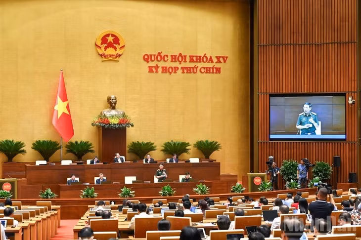 Quang cảnh phiên họp. (Ảnh: DUY LINH)