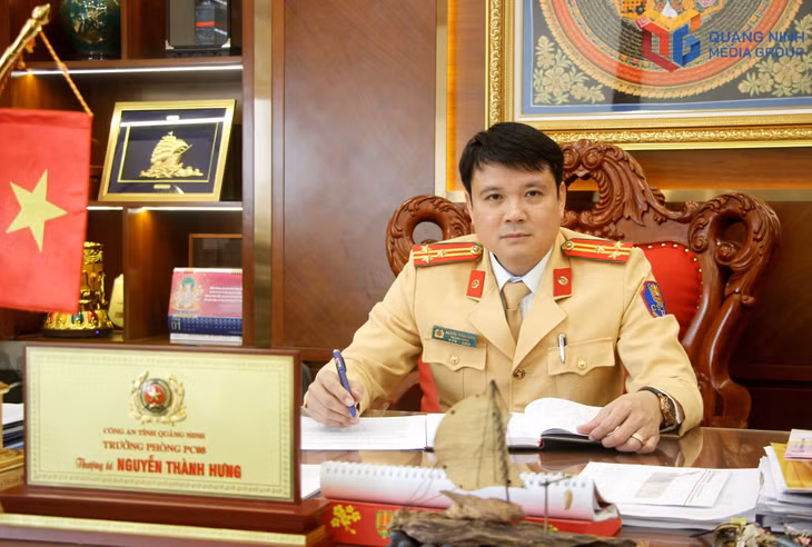 Thượng tá Nguyễn Thành Hưng, Bí thư Đảng ủy, Trưởng Phòng CSGT (Công an tỉnh).