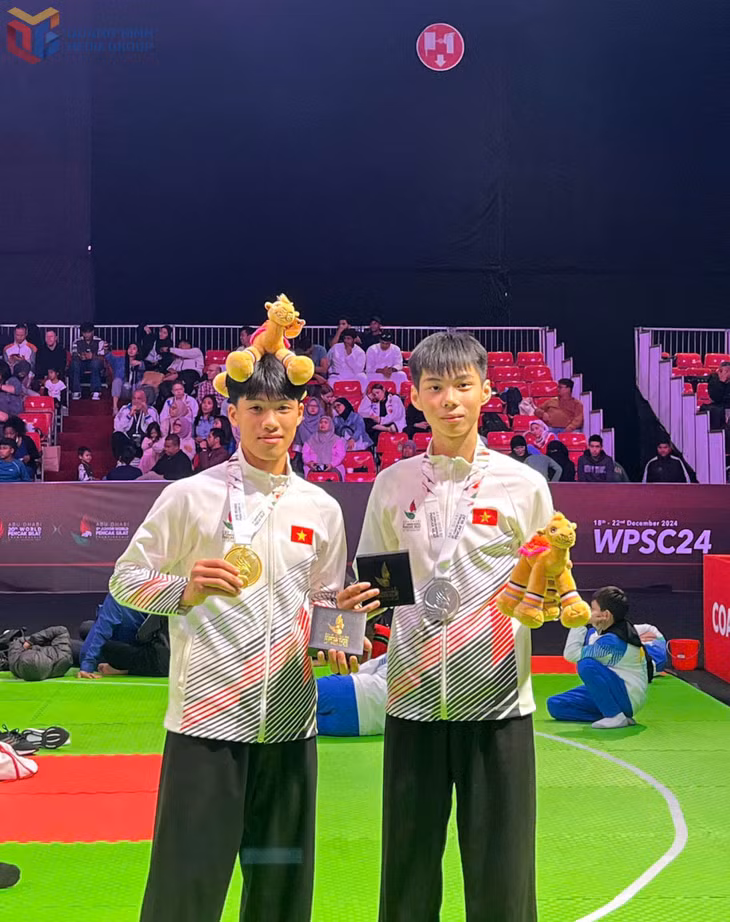 2 VĐV giành thành tích cao tại giải Giải Vô địch và Vô địch trẻ Pencak Silat Thế giới năm 2024 tại UEA.