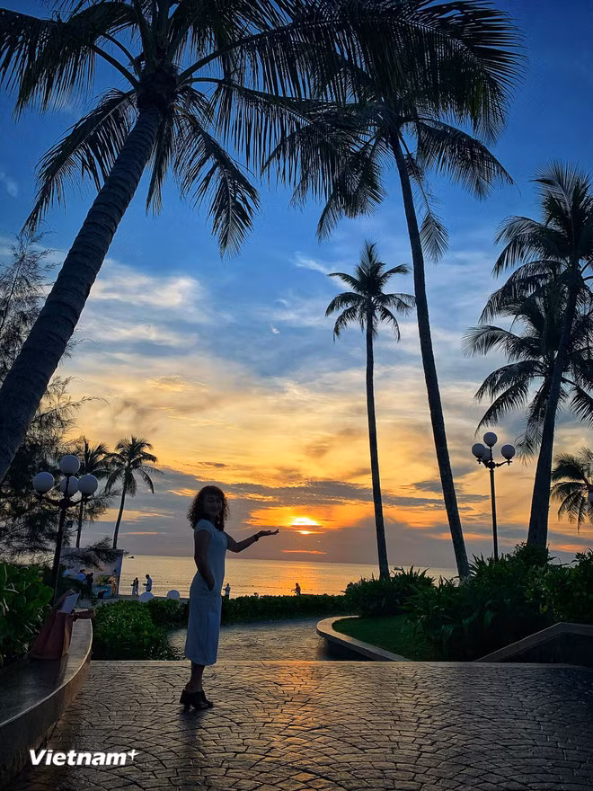 Hoàng hôn trên đảo ngọc Phú Quốc. (Ảnh: Mai Mai/Vietnam+)