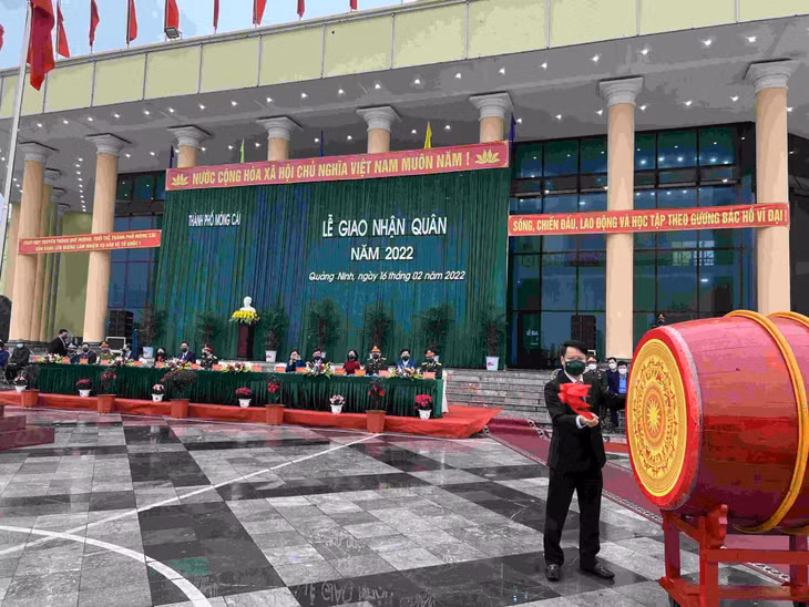 Quang cảnh lễ giao nhận quân